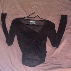 Urban outfitters brown mesh top